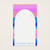 はっきりしたストライプアーチジュエリー表示カード (正面)