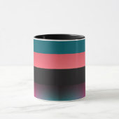 はっきりしたストライプグラディエントエレガントコーヒーマグ マグカップ (中央)