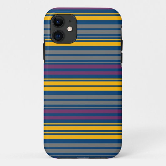 はっきりしたストライプモダンエレガント Case-Mate iPhoneケース (裏面)
