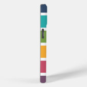 はっきりしたストライプモノグラムの Case-Mate iPhoneケース (裏面 / 右)