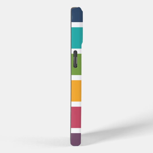 はっきりしたストライプモノグラムの Case-Mate iPhoneケース (裏面 / 右)