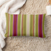 はっきりしたストライプ枕 ランバークッション (ブランケット)