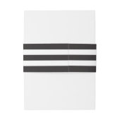 はっきりしたストライプ結婚腹バンド 招待状ベリーバンド (裏面例)