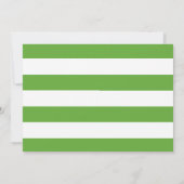 はっきりしたストライプ誕生日パーティー 招待状 (裏面)