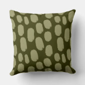 はっきりしたス色彩の鮮やかポット – カーキonダークオリーブ クッション (裏面)