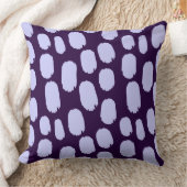 はっきりしたス色彩の鮮やかポット – パウダーブルーon深い紫 クッション (ブランケット)