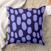 はっきりしたス色彩の鮮やかポット – パステル青オンダークブルー クッション (ブランケット)