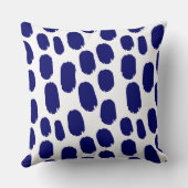 はっきりしたス色彩の鮮やかポット – 深い海軍オン白 クッション (裏面)