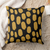 はっきりしたス色彩の鮮やかポット – 金ゴールド茶色（黒） クッション (ブランケット)