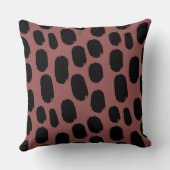 はっきりしたス色彩の鮮やかポット – 黒(Brown 955251) クッション (裏面)