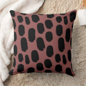 はっきりしたス色彩の鮮やかポット – 黒(Brown 955251) クッション (ブランケット)