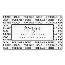 はっきりしたタイプ実在ブローカ不動産 マグネット名刺