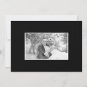 はっきりしたタイポグラフィありがとう8枚の写真コラージュ サンキューカード (裏面)