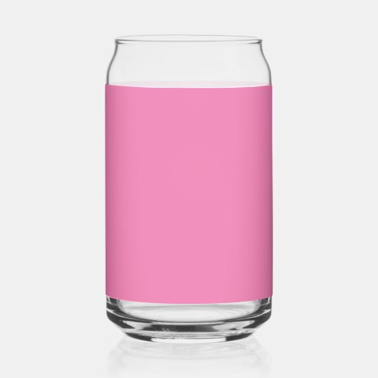 はっきりしたタイポグラフィおもしろいピンクレッドモダン結婚式の引き出物 ガラス缶 (裏面)