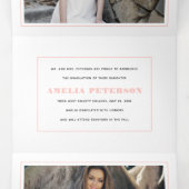 はっきりしたタイポグラフィクラス2025フォトコラージュ赤面 三つ折り案内状 (内部中)