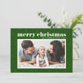 はっきりしたタイポグラフィグリーンシーズンの挨拶の写真 シーズンカード (スタンド正面)