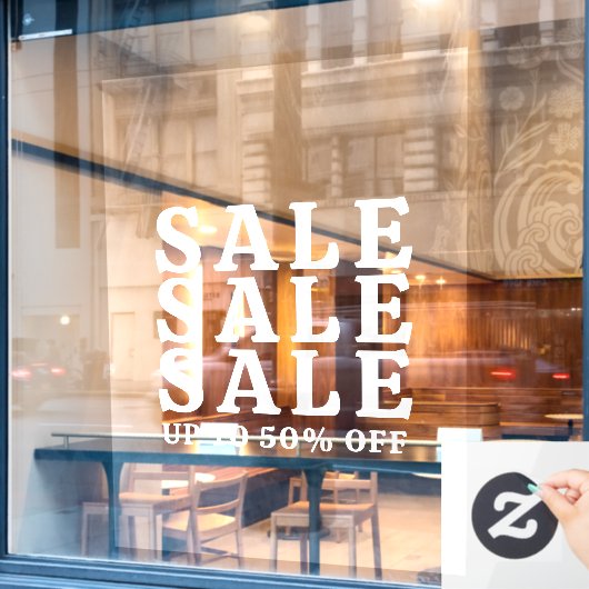 はっきりしたタイポグラフィショップ販売 ウィンドウサイン (カフェ窓)