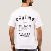 はっきりしたタイポグラフィストリートウェアグラフィックティー Tシャツ (裏面)