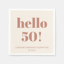 はっきりしたタイポグラフィテラモダンコッタ50誕生日