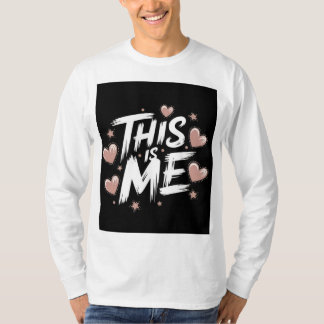 はっきりしたタイポグラフィデザイン Tシャツ