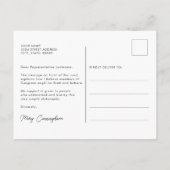 はっきりしたタイポグラフィハイロード ポストカード (裏面)