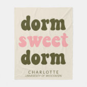 はっきりしたタイポグラフィパーソナライズされた卒業ギフトドーム フリースブランケット (正面)