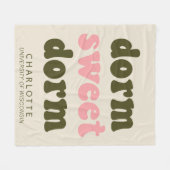 はっきりしたタイポグラフィパーソナライズされた卒業ギフトドーム フリースブランケット (正面(横))