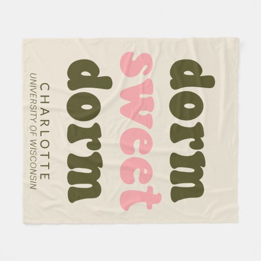 はっきりしたタイポグラフィパーソナライズされた卒業ギフトドーム フリースブランケット (正面(横))