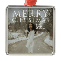 はっきりしたタイポグラフィフォトモダンクリスマス