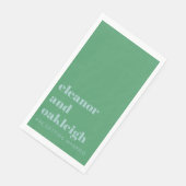 はっきりしたタイポグラフィブライトグリーンモダンブ結婚ルー (コーナー)