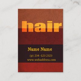 はっきりしたタイポグラフィヘアサロンサロン 予約カード