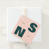 はっきりしたタイポグラフィモノグラ結婚ムの贈り物 フェイバータグ (インサイチュ)