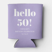 はっきりしたタイポグラフィラベモダンンダーバースデーパーティー50 缶クーラー (正面)