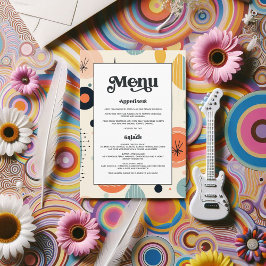 はっきりしたタイポグラフィヴィンテージレトロパタ結婚ーン メニュー