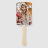 はっきりしたタイポグラフィ写真モダン卒業 ハンドファン (裏面)