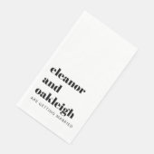 はっきりしたタイポグラフィ白黒モダン結婚ズ (コーナー)