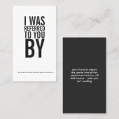 はっきりしたタイポグラフィ紹介カード 紹介カード (正面/裏面)