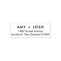 はっきりしたタイポグラフィ自己インキング差出人住所スタンプ