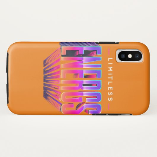 はっきりしたタイポグラフィ電話カバーグラデーション「限定 Case-Mate iPhoneケース (裏面(横))