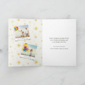 はっきりしたタイポグラフィ2025年新年3フォトコラージュ シーズンカード (内部)