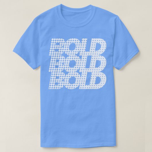 はっきりしたタイポグラフィ Tシャツ (デザイン正面)