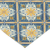 はっきりしたタイルインスパイアテーブルランナー付き地中海の ロングテーブルランナー (コーナー)