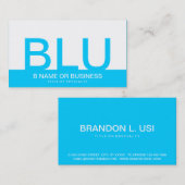 はっきりしたターコイズ 名刺 (正面/裏面)