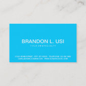 はっきりしたターコイズ 名刺 (裏面)