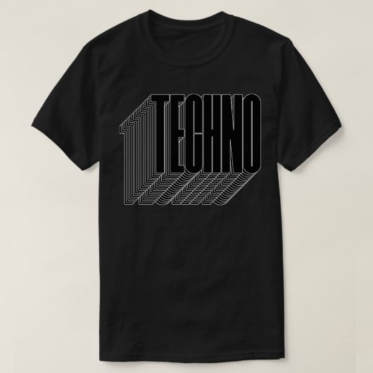 はっきりしたテクノ1 Tシャツ (デザイン正面)