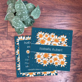 はっきりしたデイジー |ブルーフローラスクエアの名刺 スクエア名刺