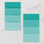 はっきりしたデザイン絵を描見本画家玉 名刺 (正面/裏面)