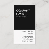 はっきりしたデザイン 名刺 (裏面)