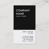 はっきりしたデザイン 名刺 (裏面)