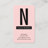 はっきりしたトレンディーシンプルプロフェッショナルミニマモダンリスト 名刺 (正面)